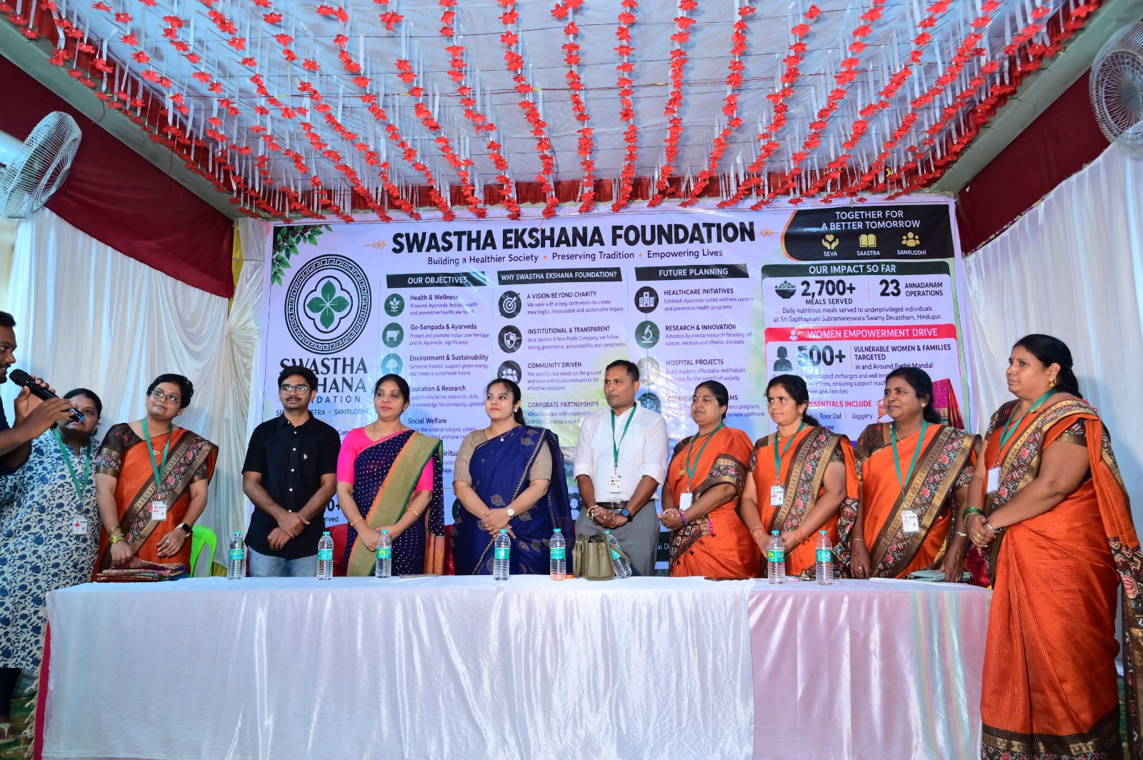 Shri Gowri/Ganesha Festival Grocery and Saree Distribution to Vulnurable Women