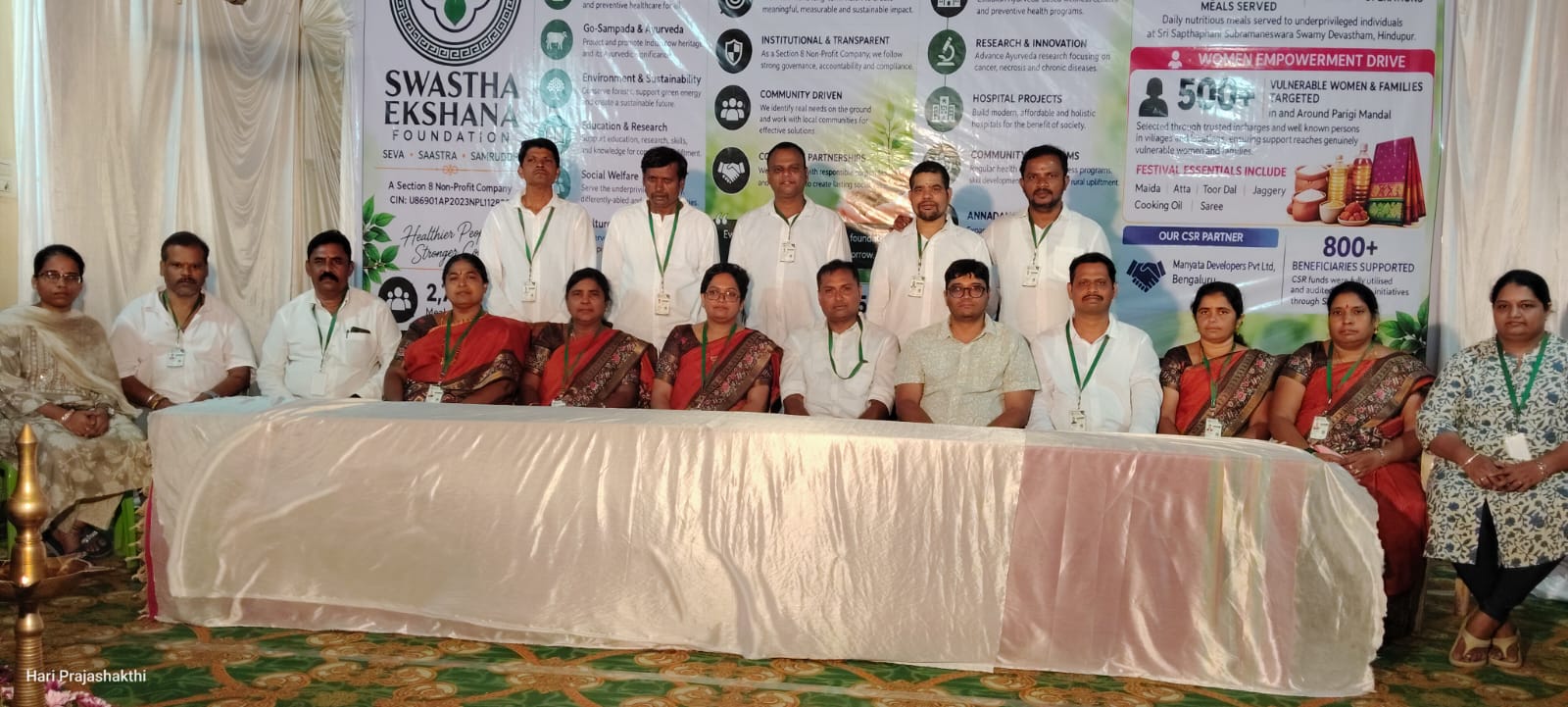 Shri Gowri/Ganesha Festival Grocery and Saree Distribution to Vulnurable Women