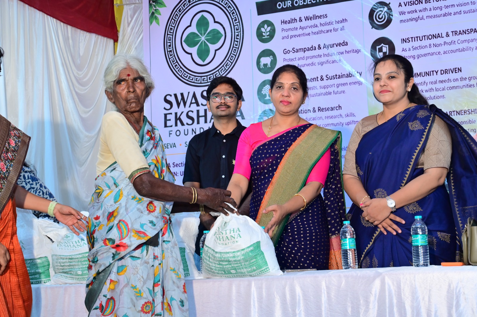 Shri Gowri/Ganesha Festival Grocery and Saree Distribution to Vulnurable Women