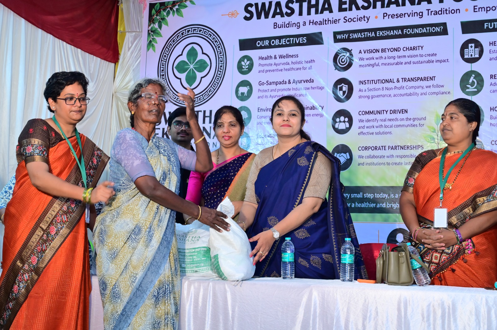 Shri Gowri/Ganesha Festival Grocery and Saree Distribution to Vulnurable Women