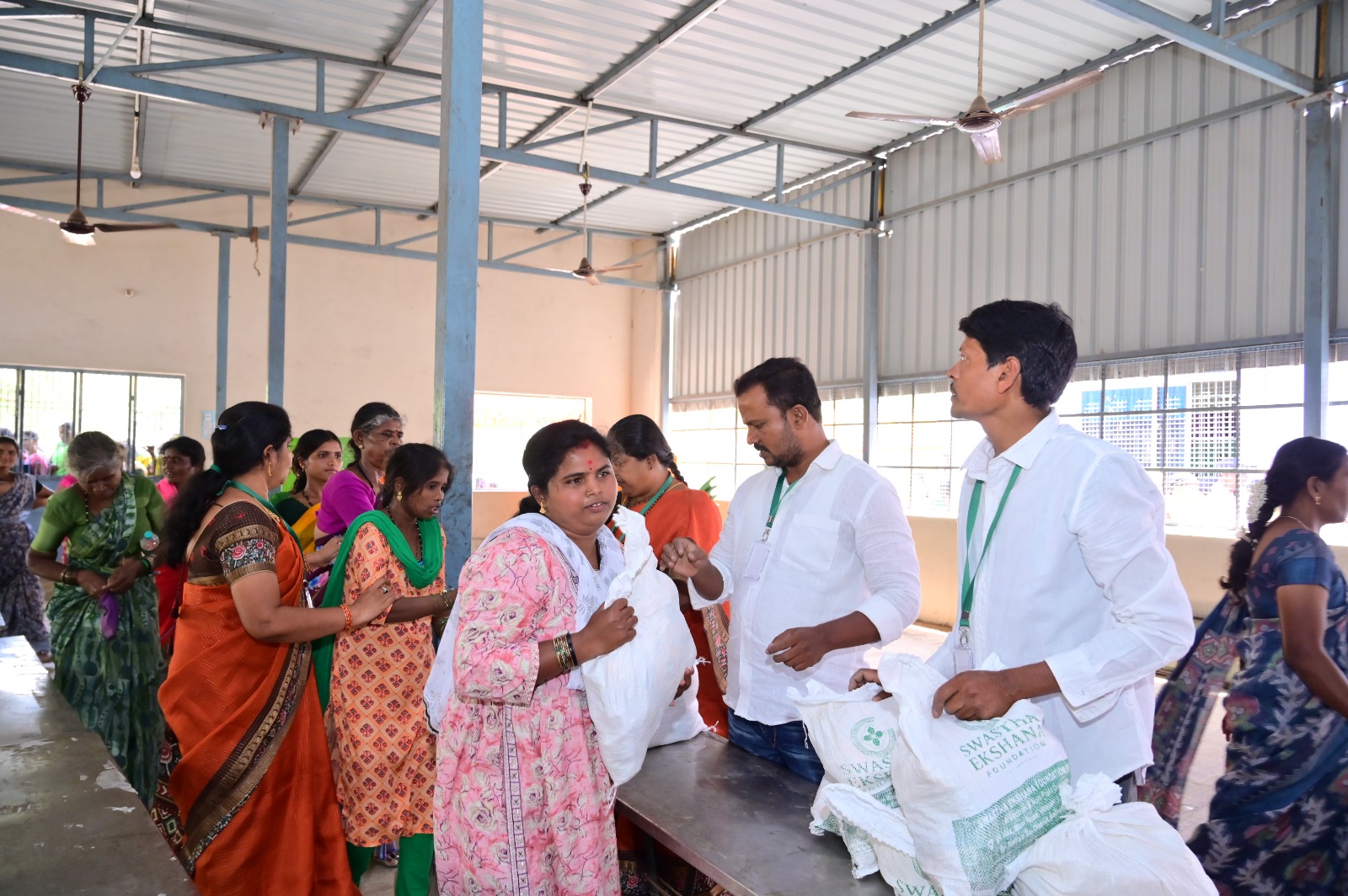 Shri Gowri/Ganesha Festival Grocery and Saree Distribution to Vulnurable Women