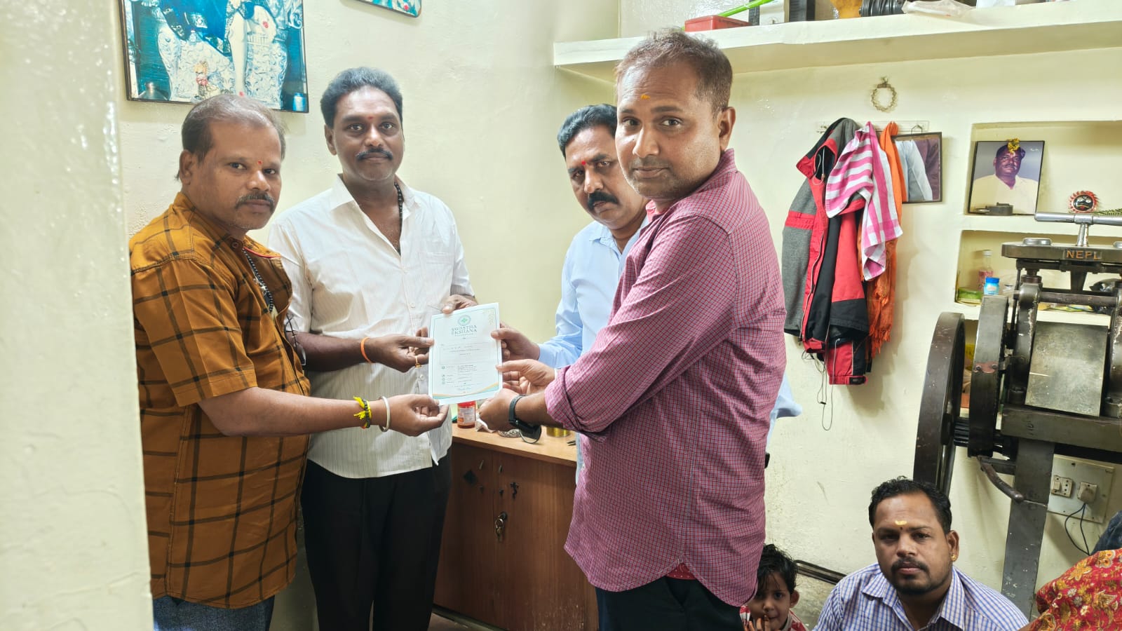 Invitation to Community Heads in Hindupur for 26-Aug Drive