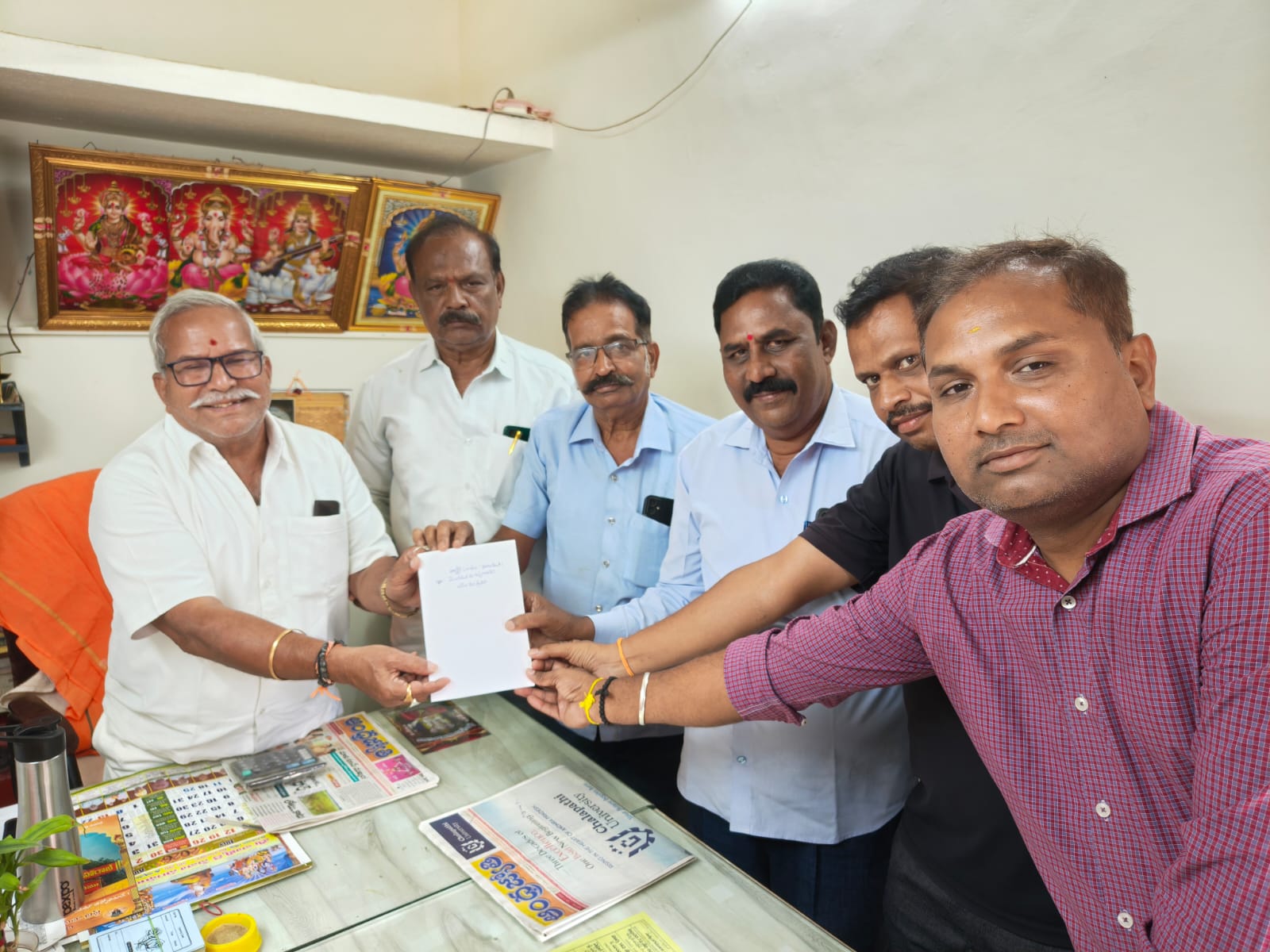 Invitation to Community Heads in Hindupur for 26-Aug Drive
